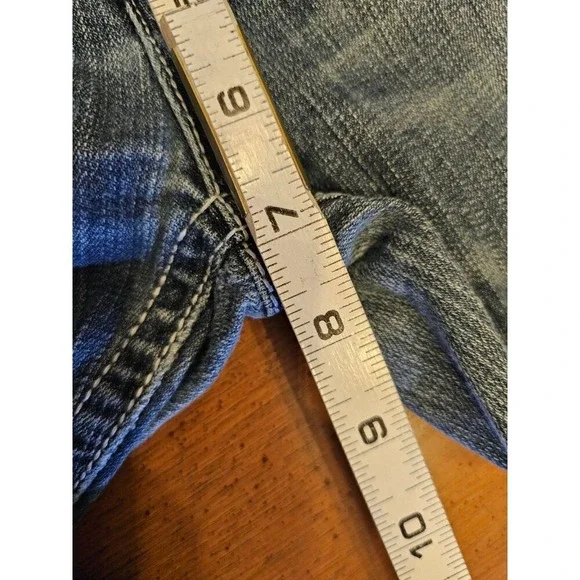 LA Idol Jeans Womans 3 blue bootcut embroidered pockets bling - Picture 4 of 9